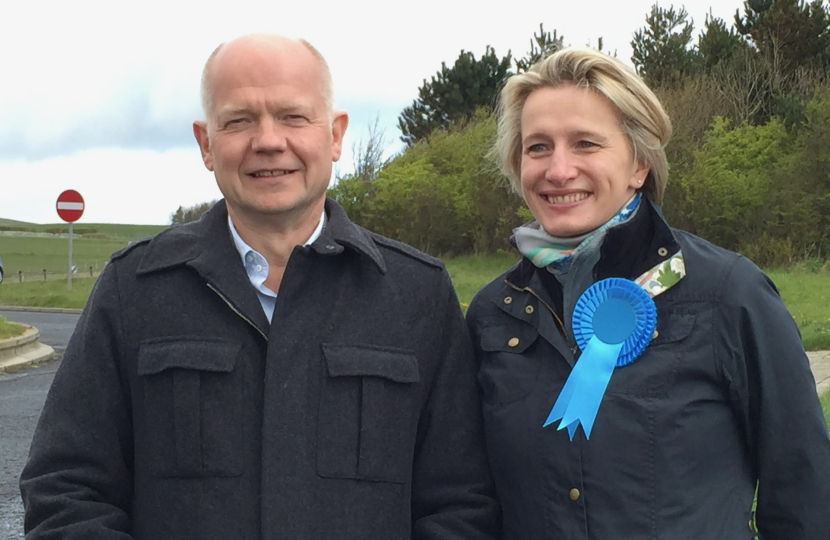 Campaigning with Lord Hague as a candidate in Blaydon, 2015