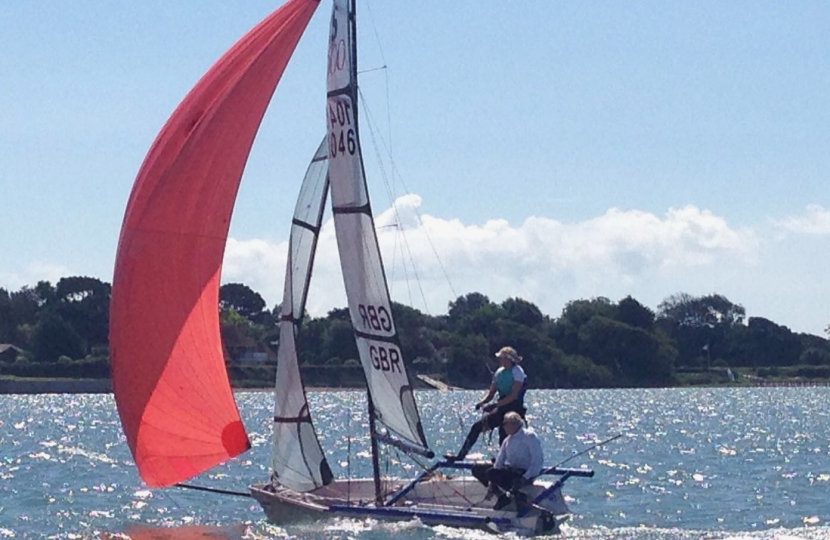 Racing an RS800 on Chichester Harbour